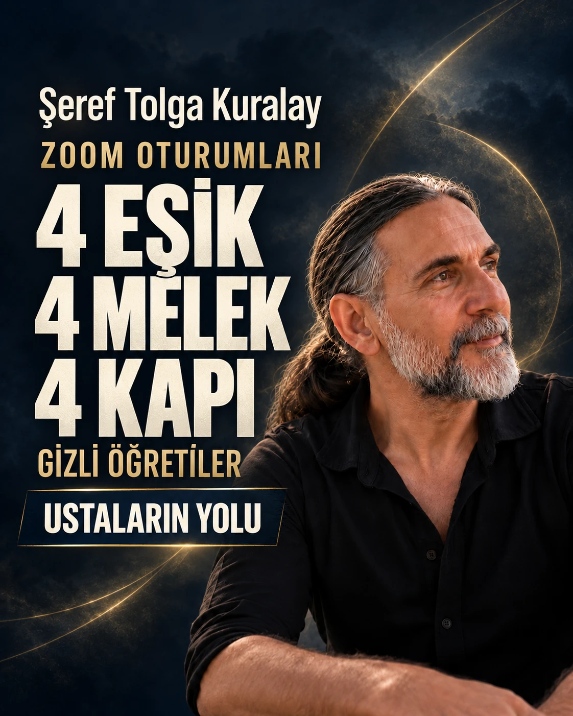Gizli Öğretiler — Ustaların Yolu — 4 Eşik • 4 Melek • 4 Kapı. Şeref Tolga Kuralay ile online buluşmalar.